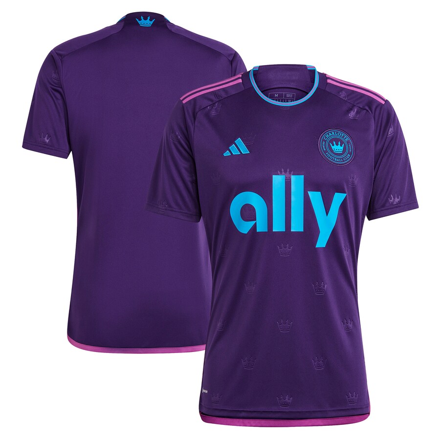 Men's Charlotte FC adidas Purple 2023 Crown Jewel Kit Replica Jersey - Puhuasuan
