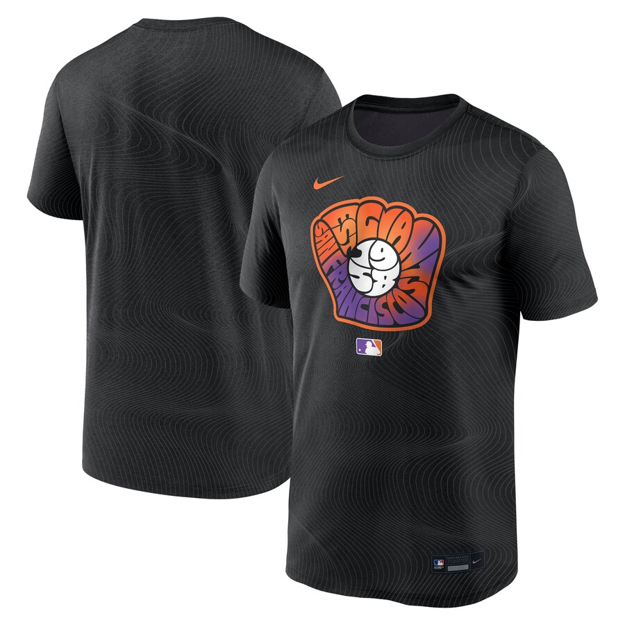 Men's San Francisco Giants Nike Black 2025 City Connect Authentic Collection Legend Performance T-Shirt - Puhuasuan