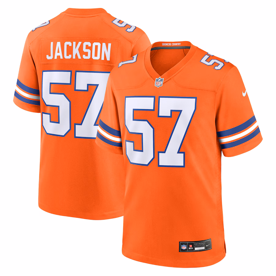 Men's Denver Broncos Tom Jackson Nike Orange Mile High Collection 1977 Throwback Retired Player Game Jersey - Puhuasuan