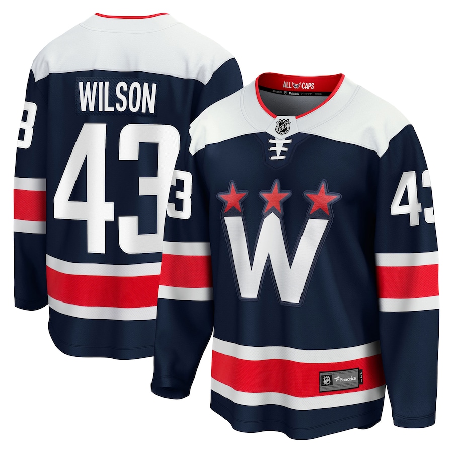 Men's Washington Capitals Tom Wilson Fanatics Navy Alternate Premier Breakaway Player Jersey - Puhuasuan