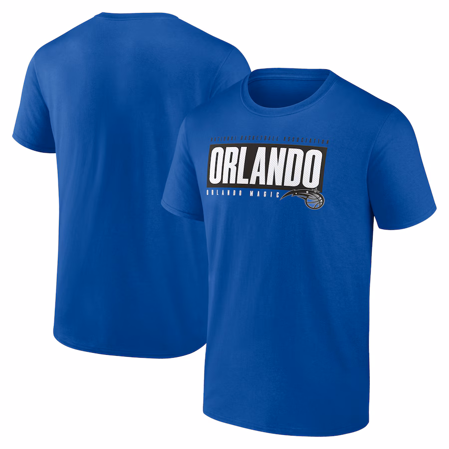 Men's Orlando Magic Fanatics Blue Box Out T-Shirt - Puhuasuan