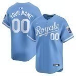 Men's Kansas City Royals  Nike Light Blue  Alternate Limited Custom Jersey - Puhuasuan