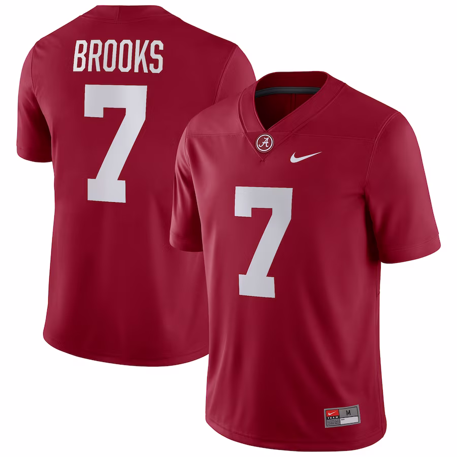 Ja'Corey Brooks Alabama Crimson Tide Nike NIL Replica Football Jersey - Crimson - Puhuasuan