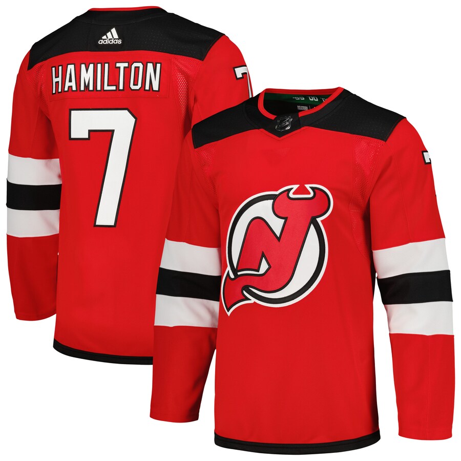 Men's New Jersey Devils Dougie Hamilton adidas Red Home Primegreen Authentic Player Jersey - Puhuasuan