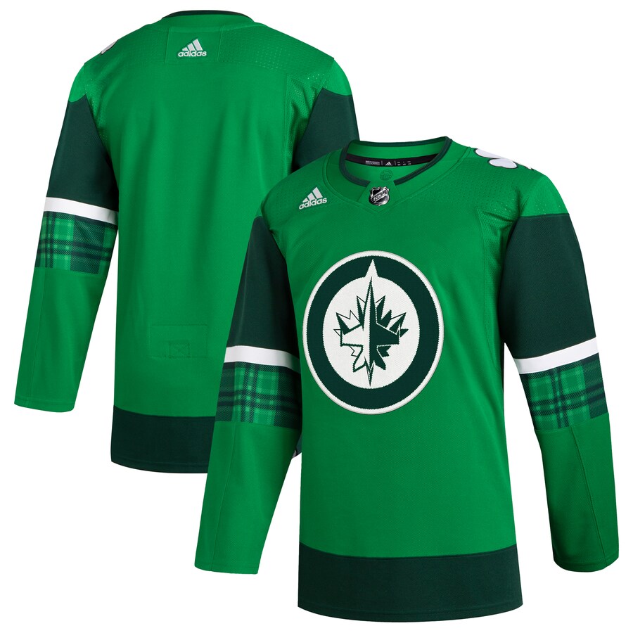 Men's Winnipeg Jets  adidas Kelly Green 2023 St. Patrick's Day Primegreen Authentic Jersey - Puhuasuan
