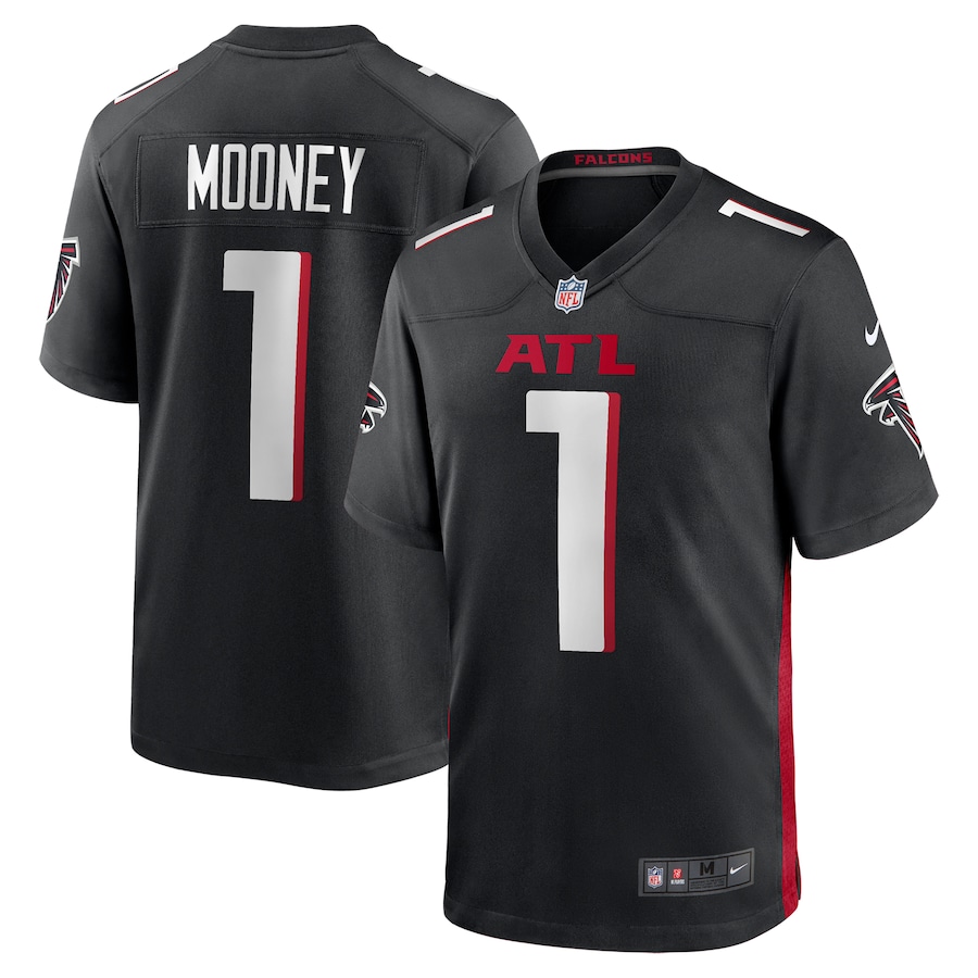Men's Atlanta Falcons Darnell Mooney Nike Black Team Game Jersey - Puhuasuan