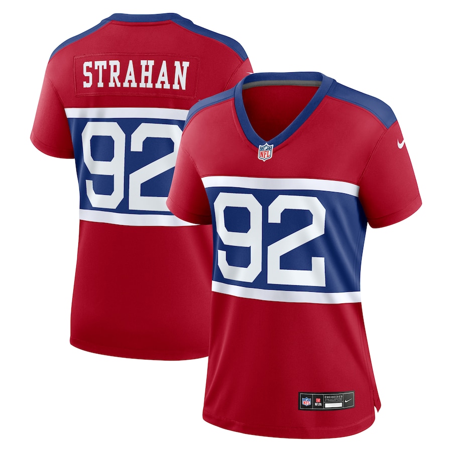 Women's New York Giants Michael Strahan Nike Century Red Alternate Retired Player Game Jersey - Puhuasuan