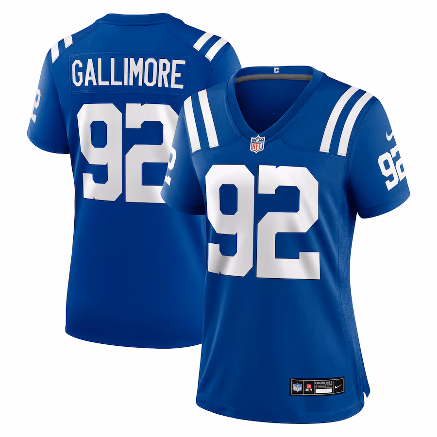 Women's Indianapolis Colts Neville Gallimore Nike Royal Team Game Jersey - Puhuasuan