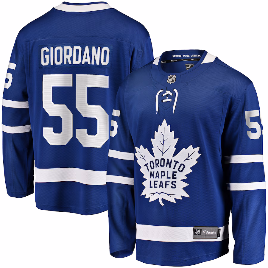 Men's Toronto Maple Leafs Mark Giordano Fanatics Blue Home Breakaway Player Jersey - Puhuasuan