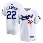 Men's Los Angeles Dodgers Clayton Kershaw Nike White Home Limited Player Jersey - Puhuasuan
