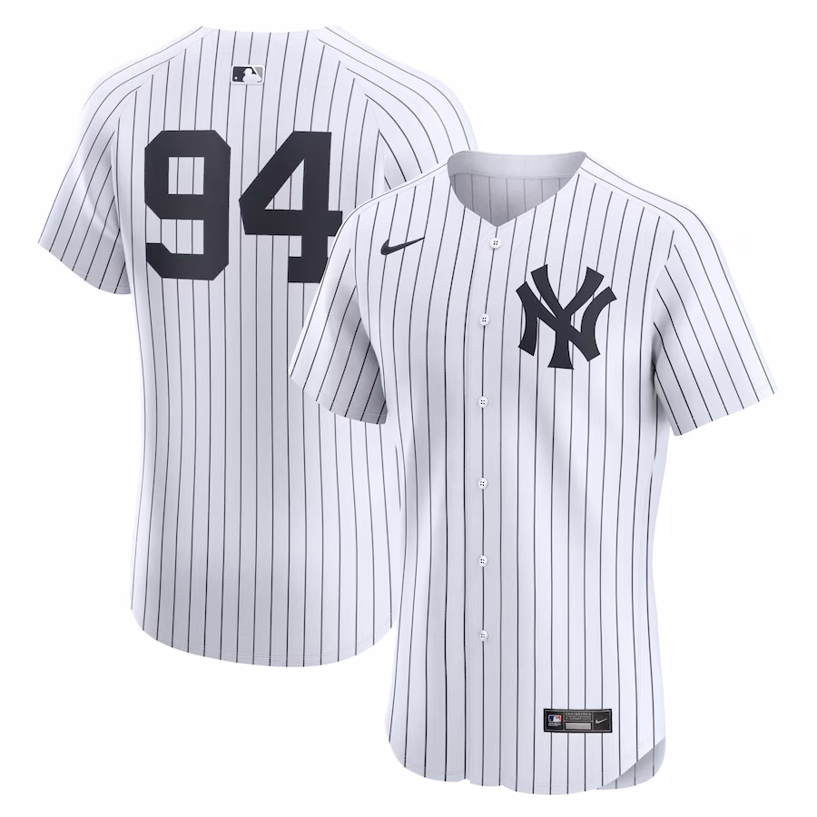 Men's New York Yankees Yoendrys Gomez Nike White Home Elite Player Jersey - Puhuasuan