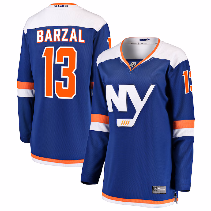 Women's New York Islanders Mathew Barzal Fanatics Blue Alternate Breakaway Jersey - Puhuasuan