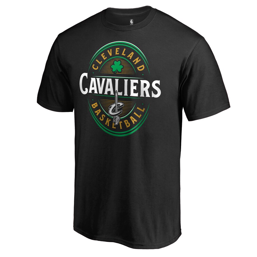 Men's Cleveland Cavaliers Black Forever Lucky T-Shirt - Puhuasuan