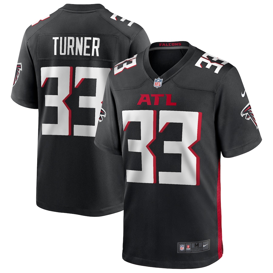 Men's Atlanta Falcons Michael Turner Nike Black Game Retired Player Jersey - Puhuasuan