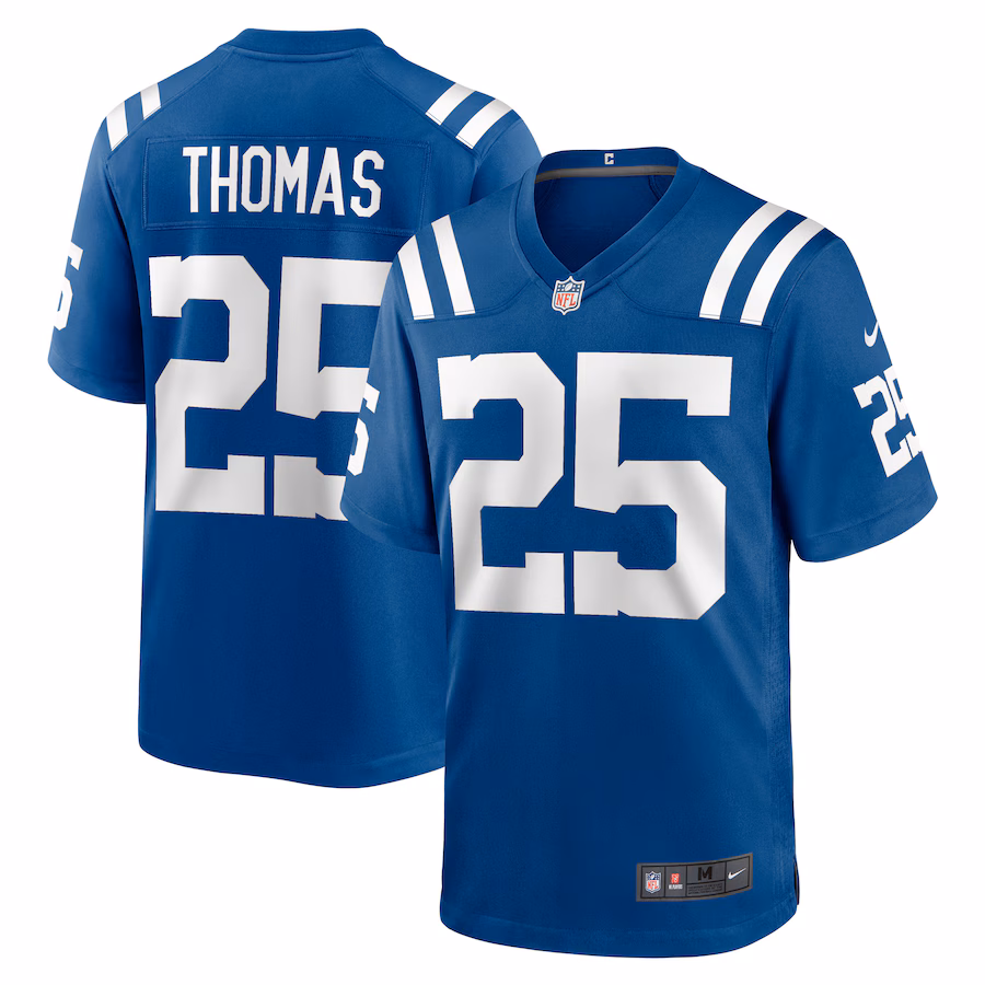 Men's Indianapolis Colts Rodney Thomas Nike Royal Player Game Jersey - Puhuasuan