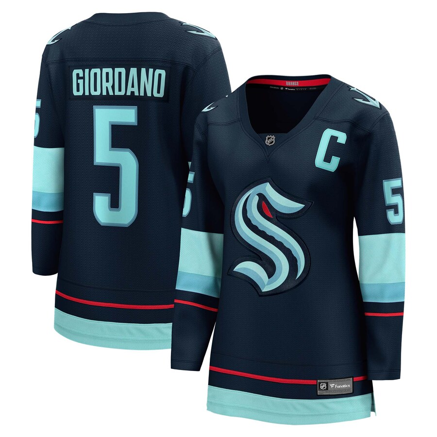 Women's Seattle Kraken Mark Giordano Fanatics Branded Deep Sea Blue Home Premier Breakaway Player Jersey - Puhuasuan