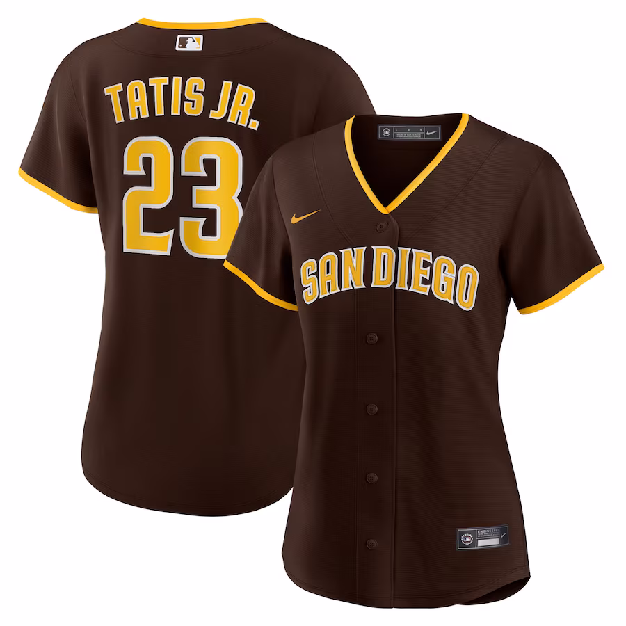 Women's San Diego Padres Fernando Tatís Jr. Nike Brown Road Replica Player Jersey - Puhuasuan