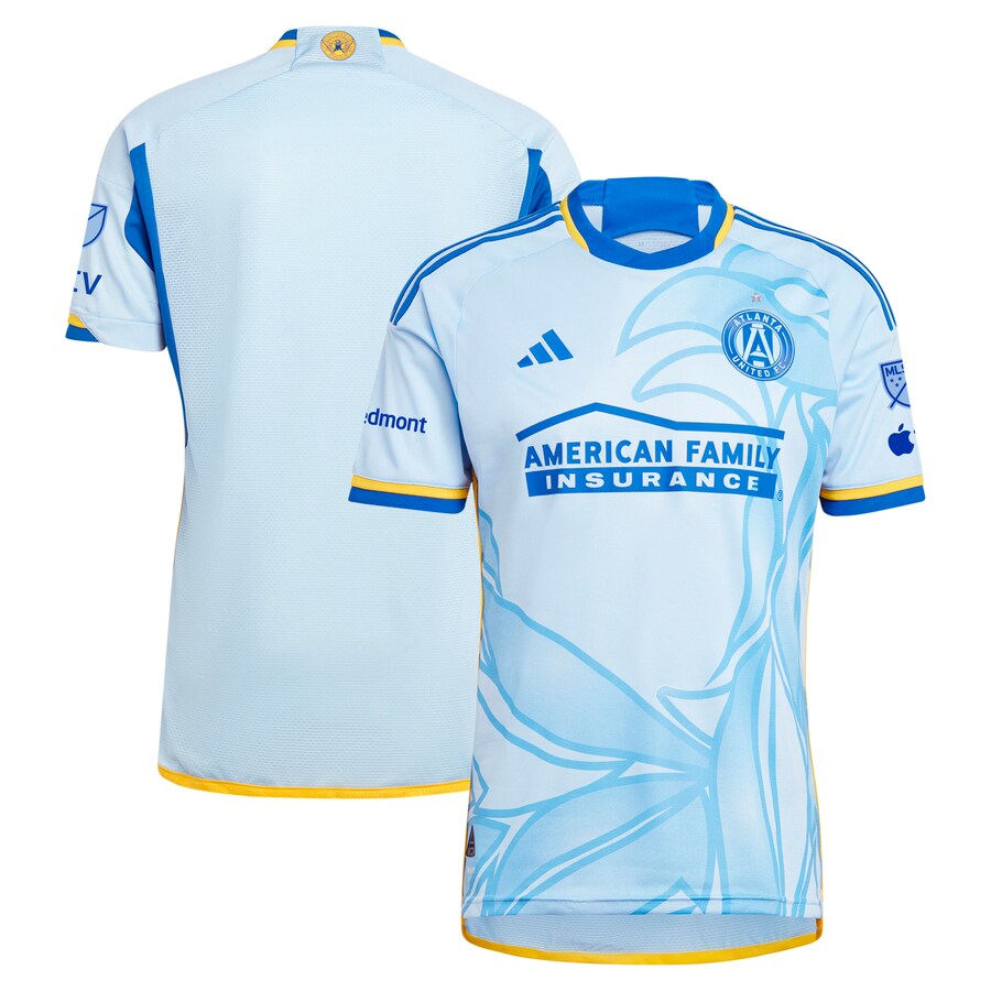 Men's Atlanta United FC  adidas Light Blue 2024 The Resurgens Kit Authentic Jersey - Puhuasuan