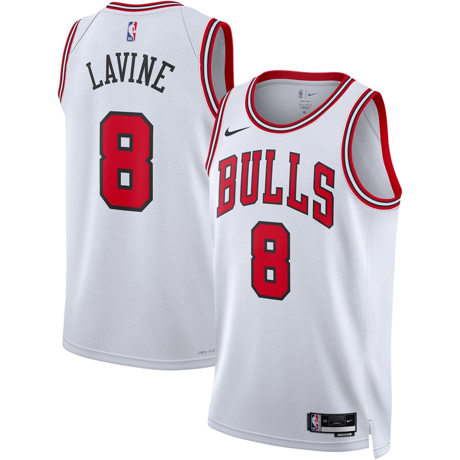 Unisex Chicago Bulls Zach LaVine Nike White Swingman Jersey - Association Edition - Puhuasuan