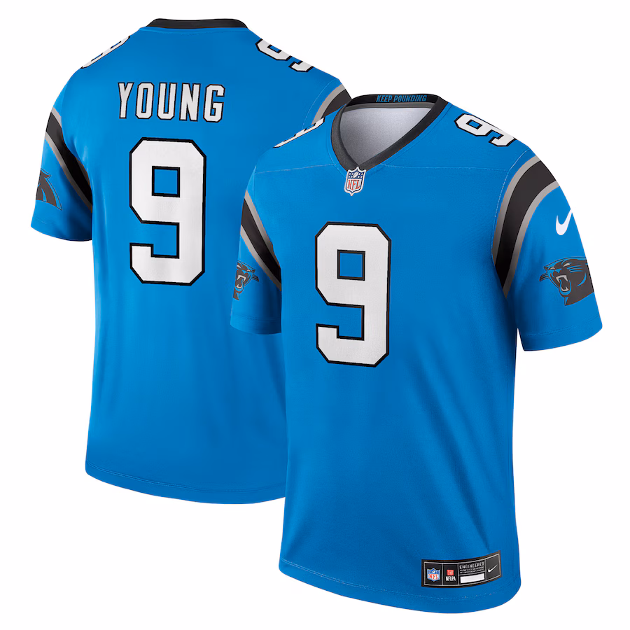 Men's Carolina Panthers Bryce Young Nike Blue  Legend Jersey - Puhuasuan