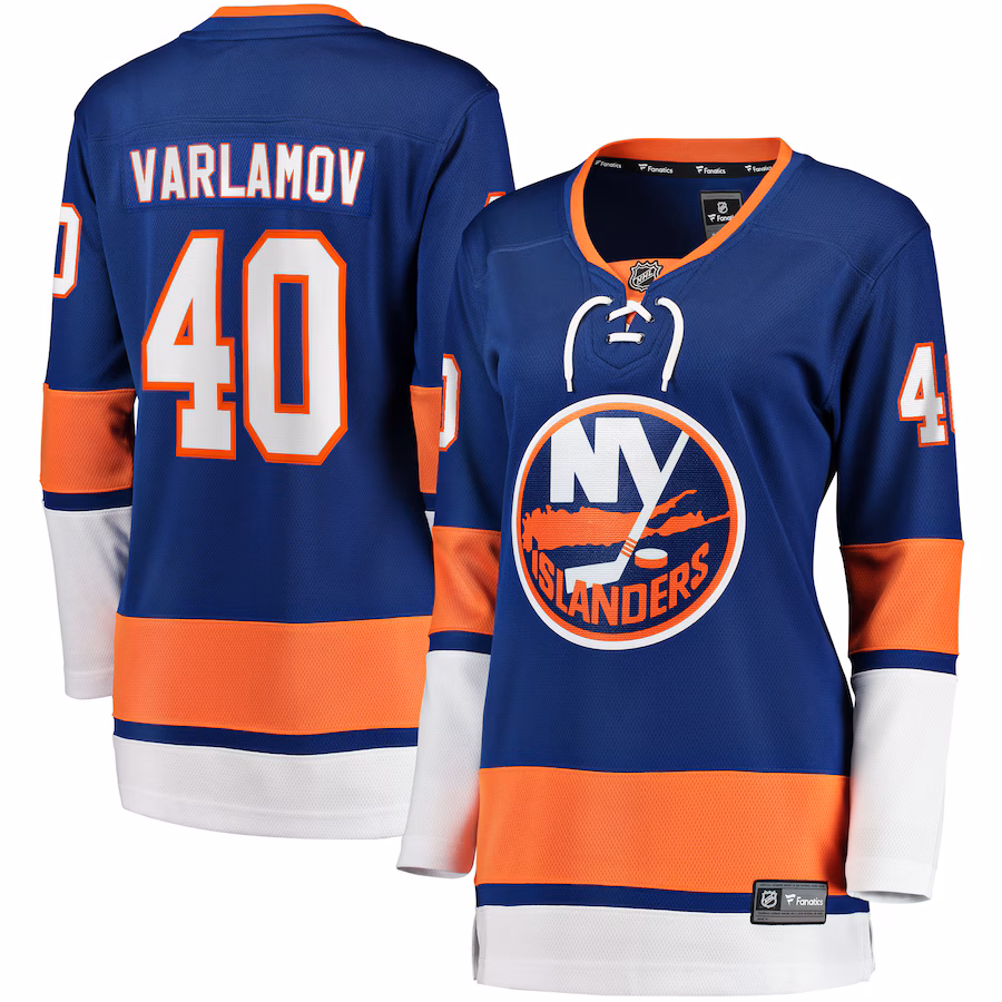 Women's New York Islanders Semyon Varlamov Fanatics Royal Home Breakaway Jersey - Puhuasuan