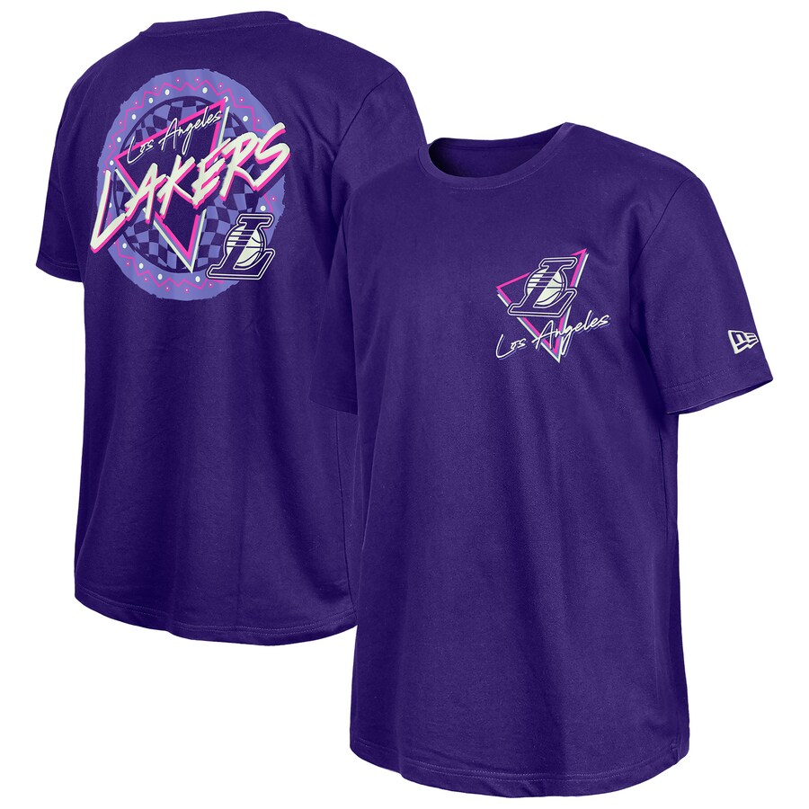Los Angeles Lakers  New Era Purple Glow-in-the-Dark T-Shirt - Puhuasuan