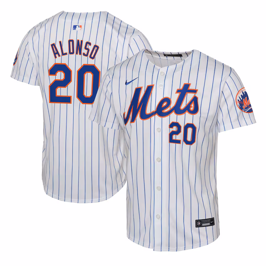 Youth New York Mets Pete Alonso Nike White Limited Player Jersey - Puhuasuan