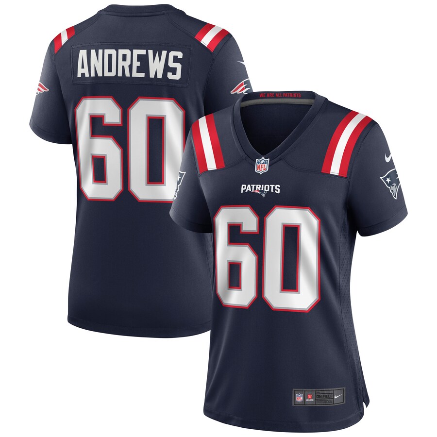 Women's New England Patriots David Andrews Nike Navy Game Jersey - Puhuasuan