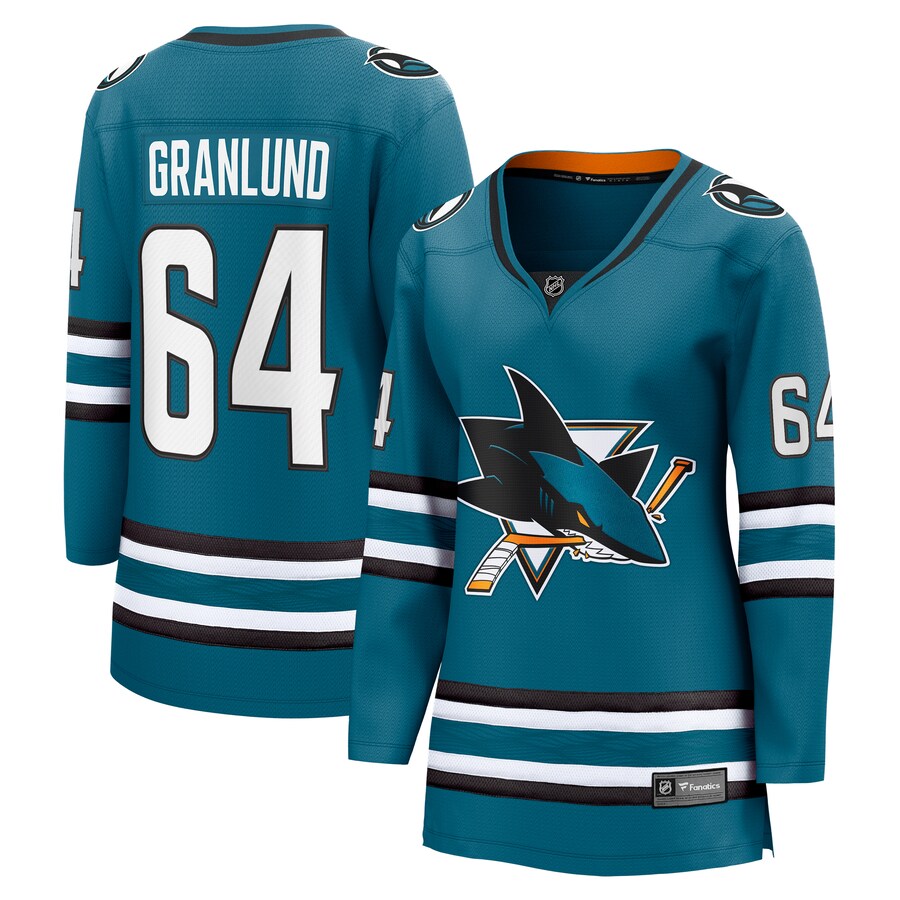 Women's San Jose Sharks Mikael Granlund Fanatics Branded Teal Home Breakaway Player Jersey - Puhuasuan