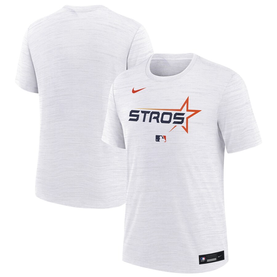 Youth Houston Astros Nike White City Connect Authentic Collection Velocity Performance T-Shirt - Puhuasuan