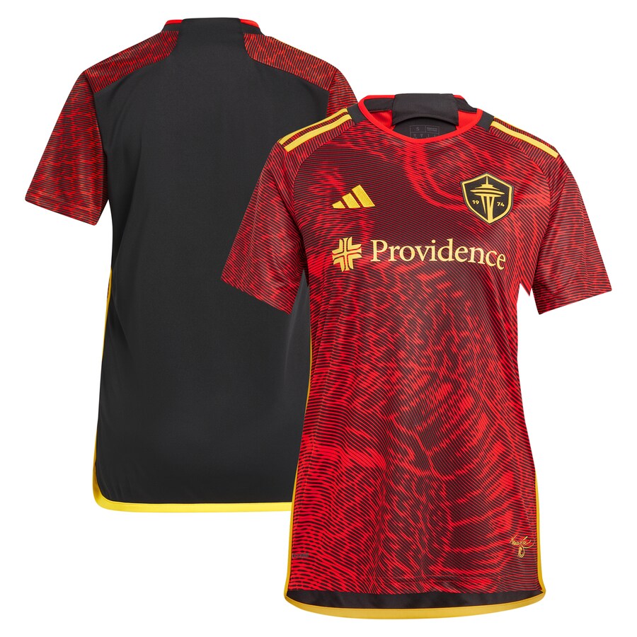 Women's Seattle Sounders FC  adidas Red 2024 The Bruce Lee Kit Replica Jersey - Puhuasuan