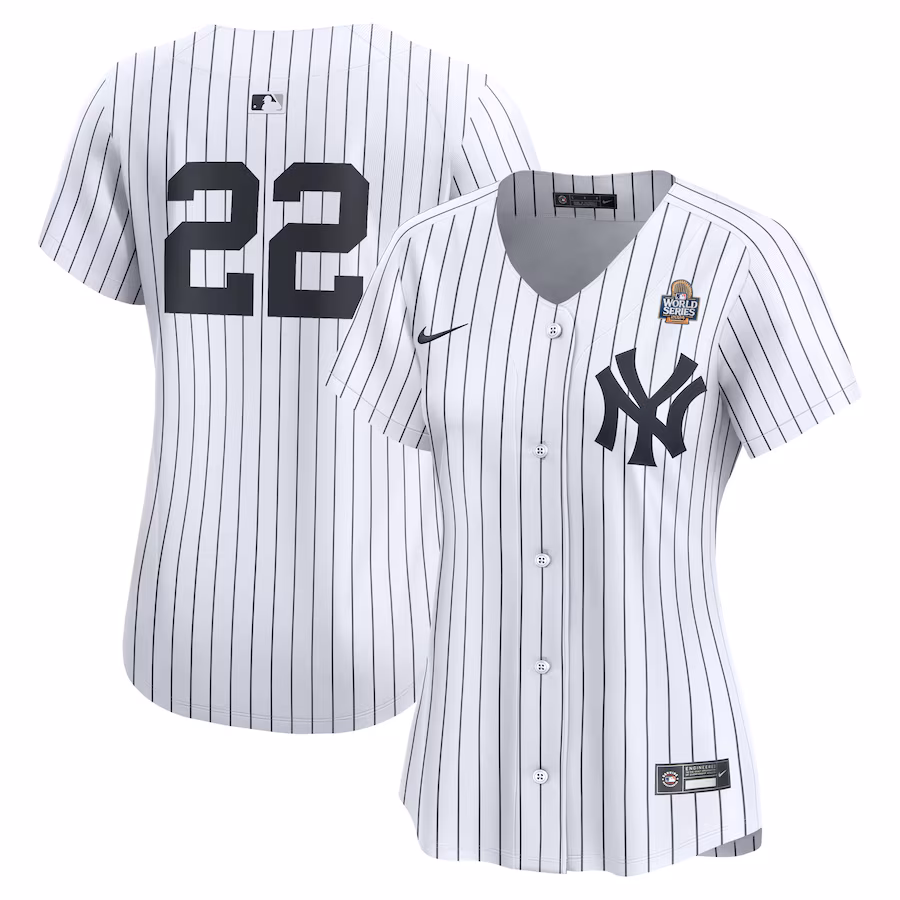 Women's New York Yankees Juan Soto Nike White 2024 World Series Home Limited Player Jersey - Puhuasuan
