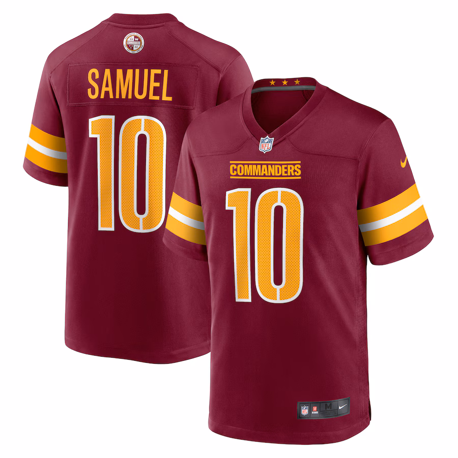 Men's Washington Commanders Curtis Samuel Nike Burgundy Game Jersey - Puhuasuan