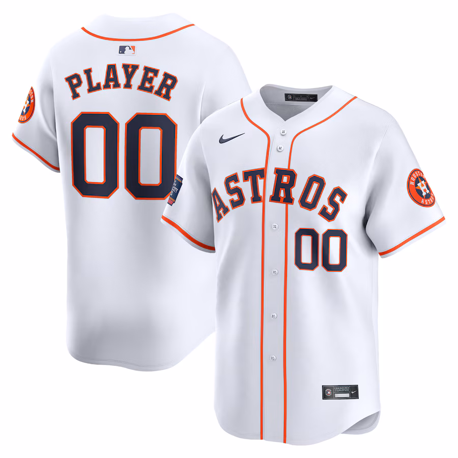 Men's Houston Astros  Nike White 2024 MLB World Tour Mexico City Series Home Limited Pick-A-Player Jersey - Puhuasuan