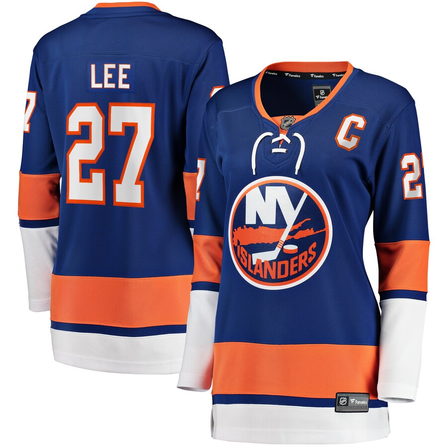 Women's New York Islanders Anders Lee Fanatics Branded Royal Home Captain Patch Breakaway Player Jersey - Puhuasuan