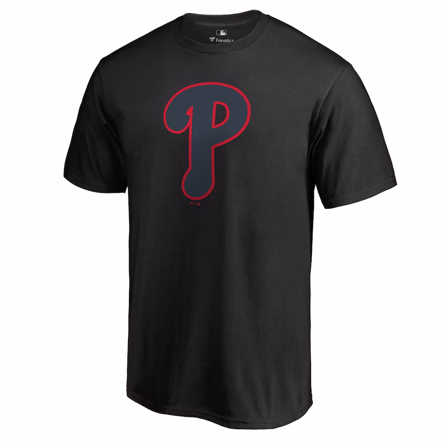 Men's Philadelphia Phillies Black Taylor T-Shirt - Puhuasuan