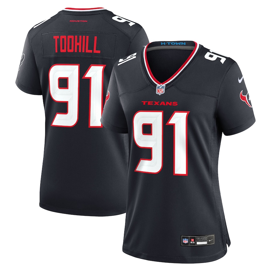 Women's Houston Texans Casey Toohill Nike Navy Team Game Jersey - Puhuasuan