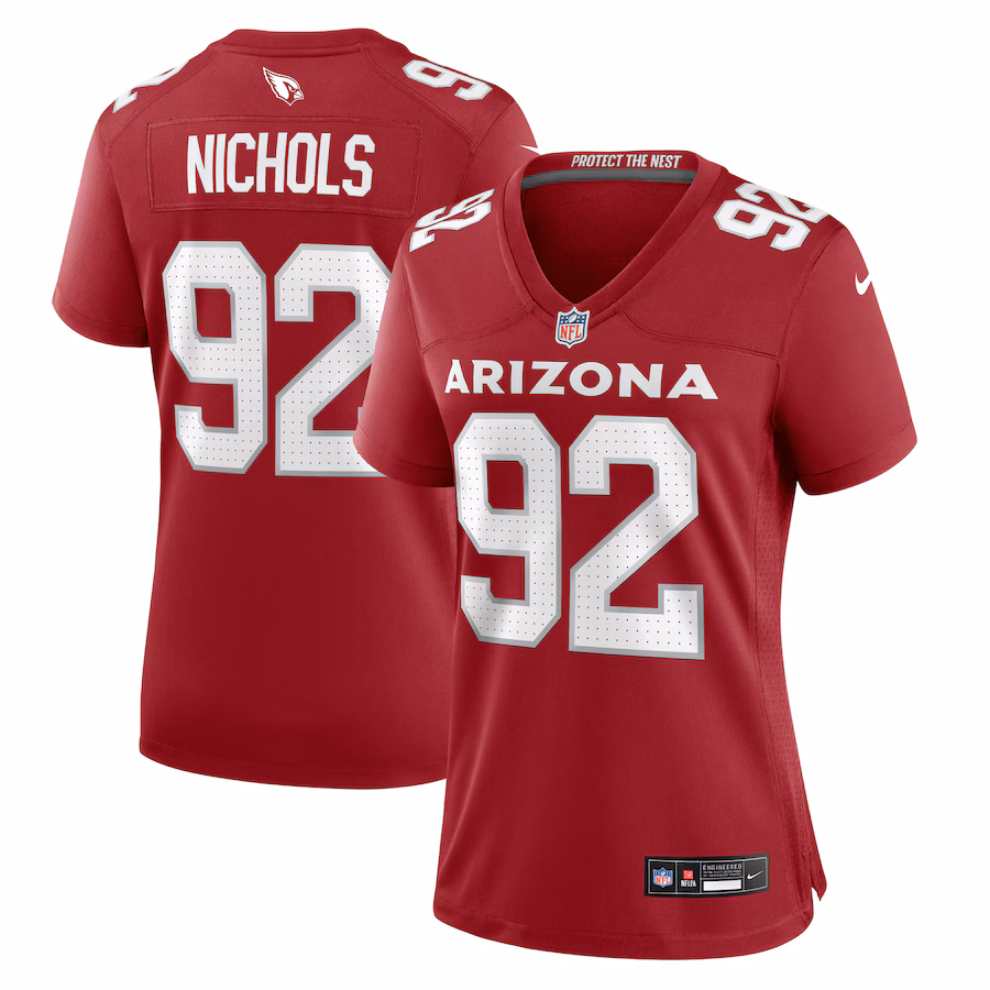 Women's Arizona Cardinals Bilal Nichols Nike Cardinal Game Jersey - Puhuasuan