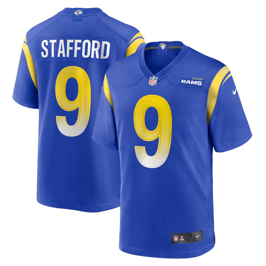 Men's Los Angeles Rams Matthew Stafford Nike Royal Game Jersey - Puhuasuan