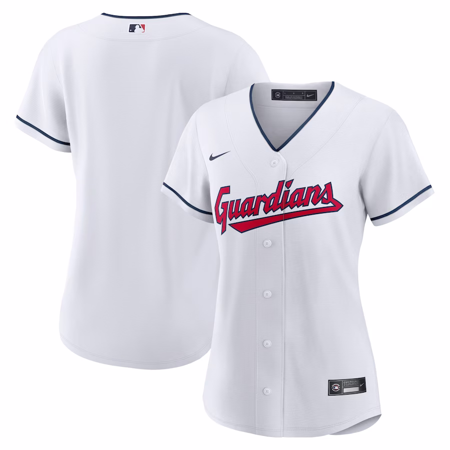 Women's Cleveland Guardians Nike White Home Blank Replica Jersey - Puhuasuan