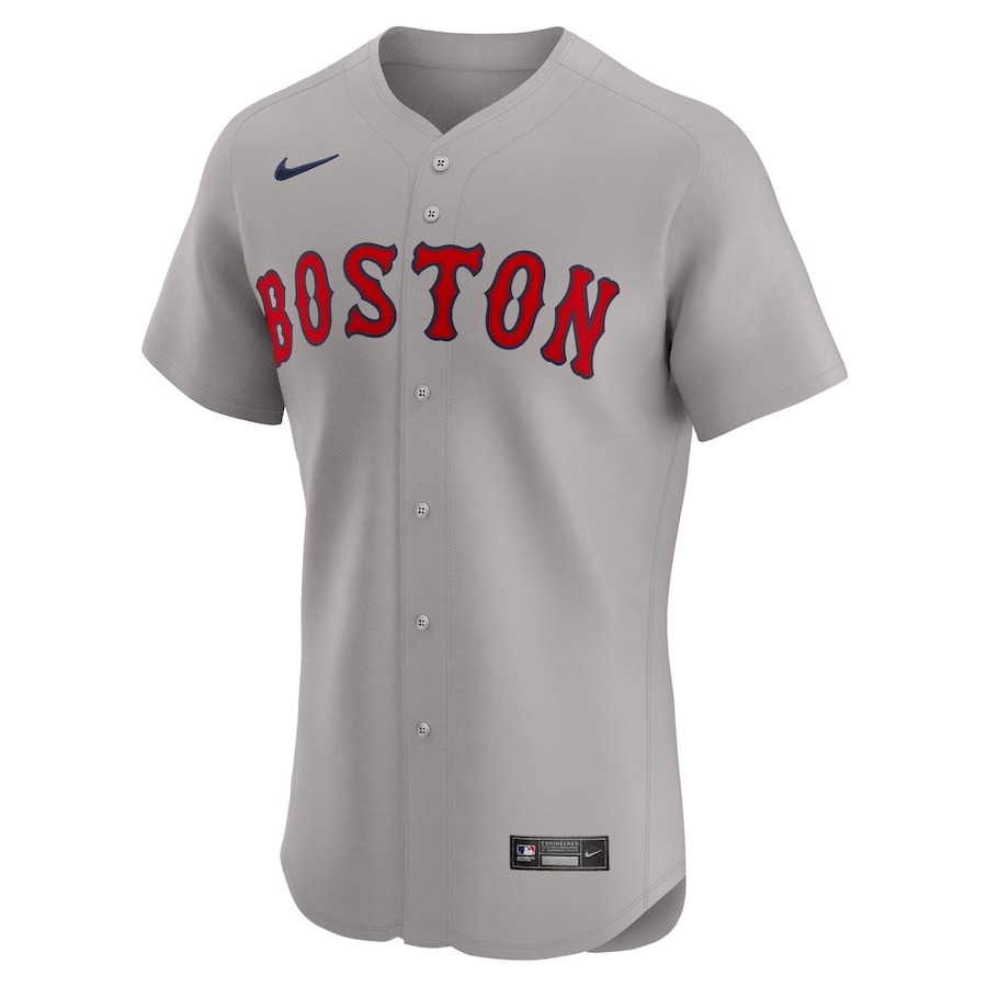 Men's Boston Red Sox  Nike Gray Away Limited Custom Jersey - Puhuasuan
