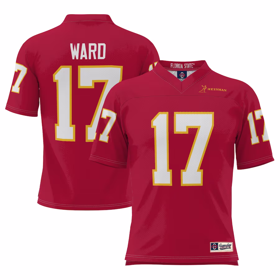 Charlie Ward Florida State Seminoles GameDay Greats Heisman Football Jersey - Garnet - Puhuasuan