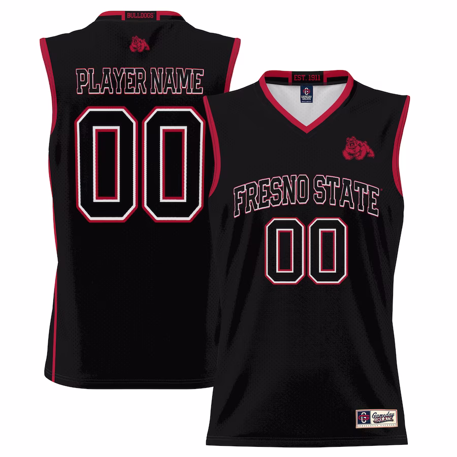 Fresno State Bulldogs GameDay Greats Youth NIL Pick-A-Player Lightweight Basketball Jersey - Black - Puhuasuan