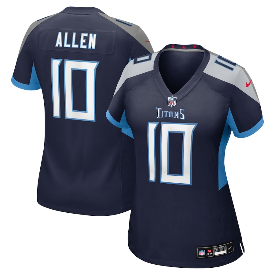 Women's Tennessee Titans Brandon Allen Nike Navy Team Game Jersey - Puhuasuan