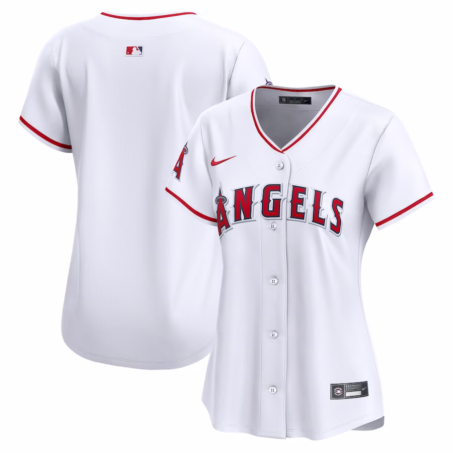Women's Los Angeles Angels Nike White Home Limited Jersey - Puhuasuan