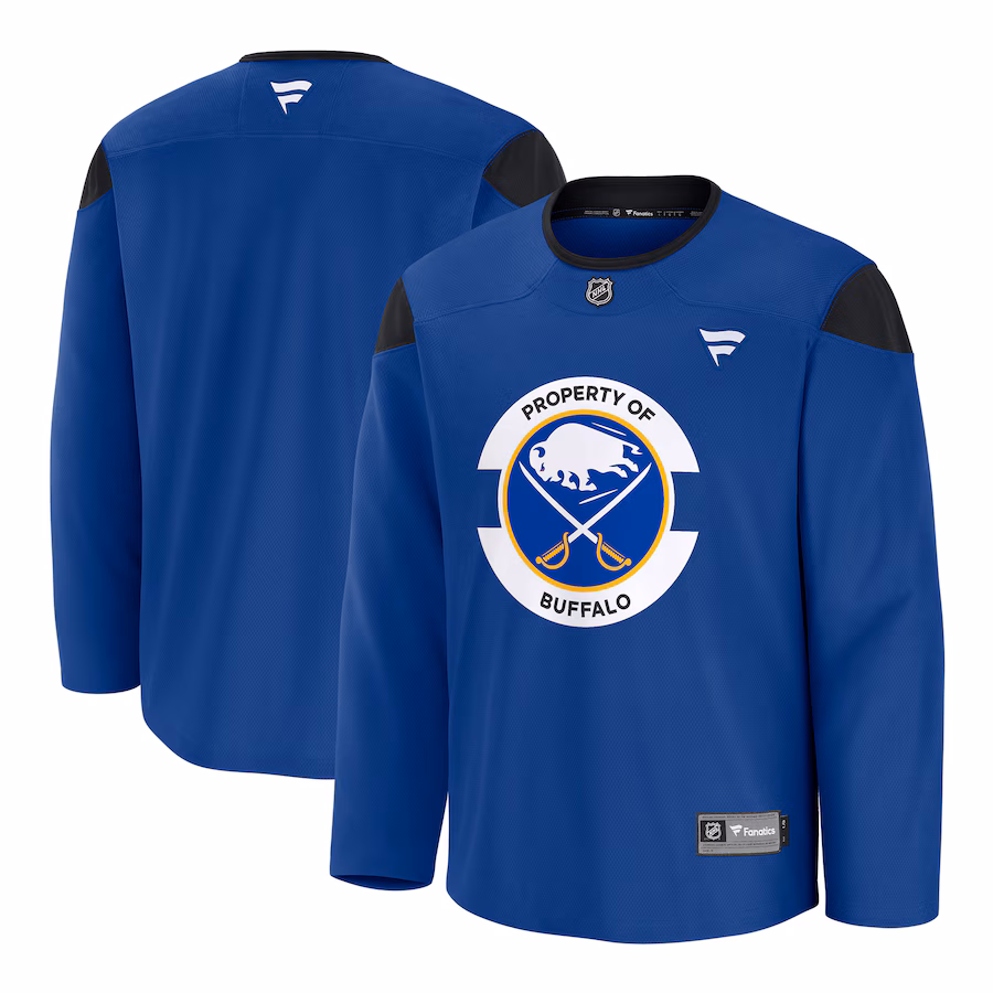 Men's Buffalo Sabres Fanatics Royal Home Practice Jersey - Puhuasuan