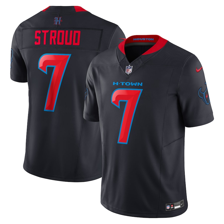 Men's Houston Texans C.J. Stroud Nike Navy 2nd Alternate Vapor F.U.S.E. Limited Jersey - Puhuasuan