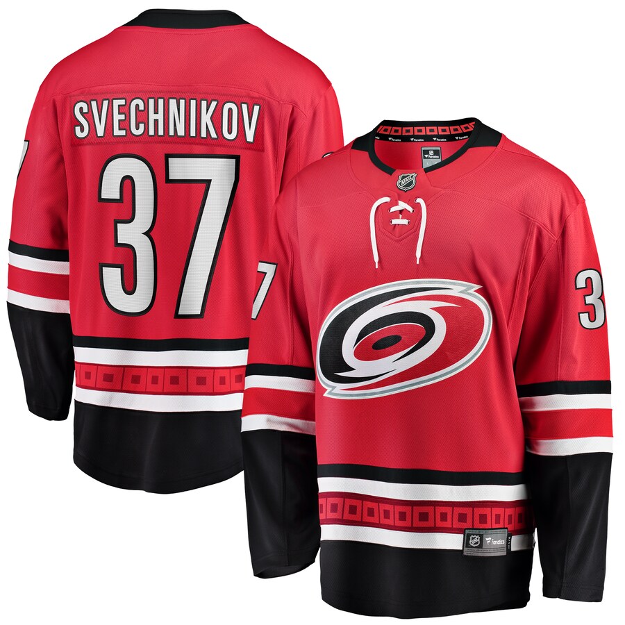 Men's Carolina Hurricanes Andrei Svechnikov Fanatics Branded Red Alternate Premier Breakaway Player Jersey - Puhuasuan