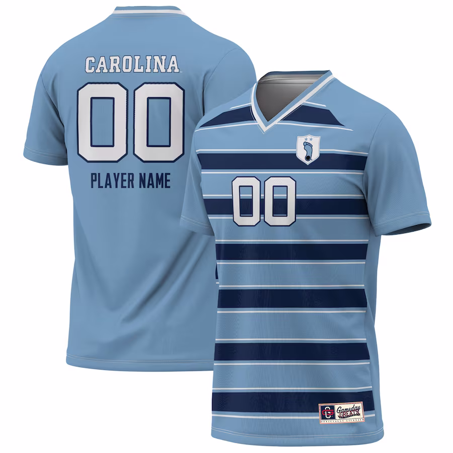 North Carolina Tar Heels GameDay Greats Unisex NIL Pick-A-Player Lightweight Soccer Jersey - Carolina Blue - Puhuasuan