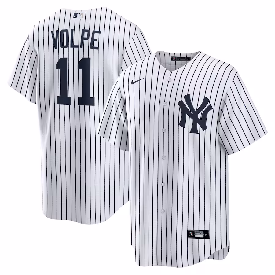 Youth New York Yankees Anthony Volpe Nike White Home Replica Player Jersey - Puhuasuan